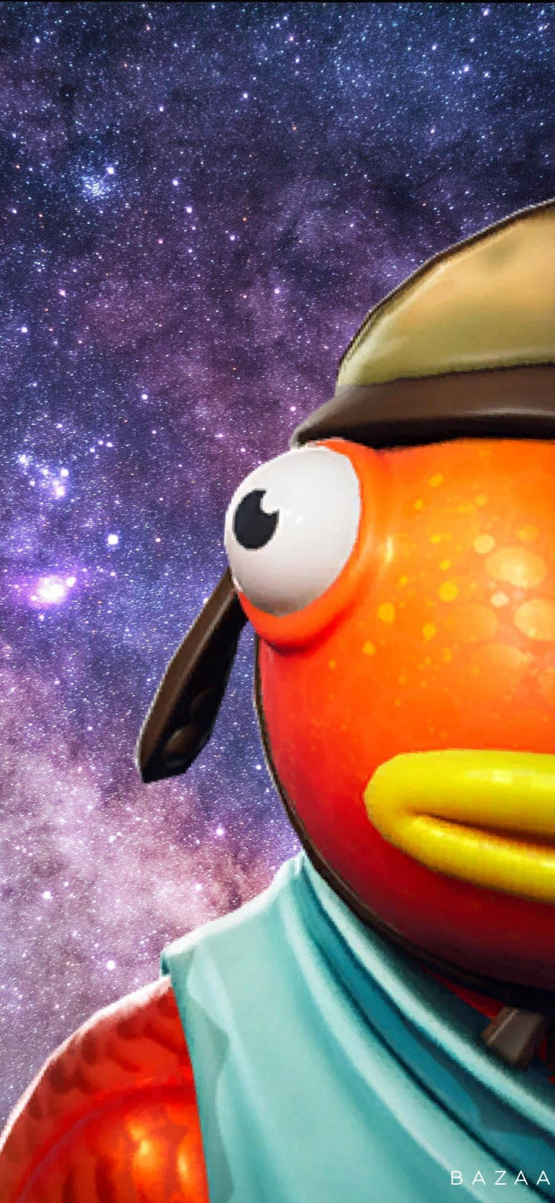 Fishstick Fortnite Jumătate de Față Galaxy Fundal