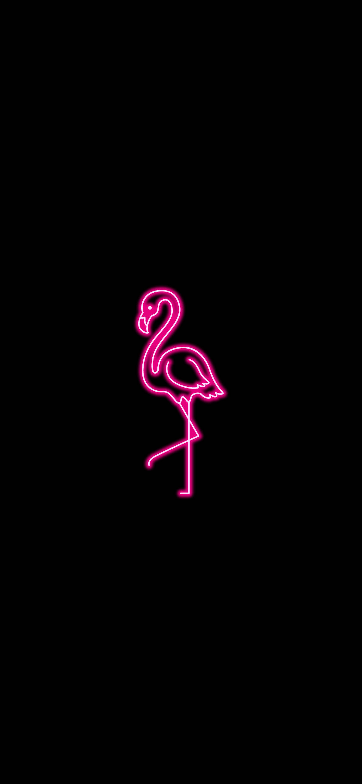 Flamingo Estetic Neon Roz Fundal