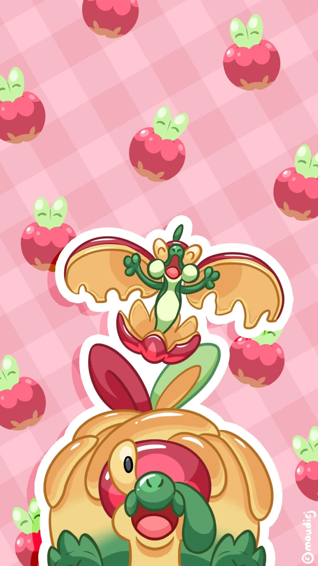 Flapple deasupra lui Appletun Fundal