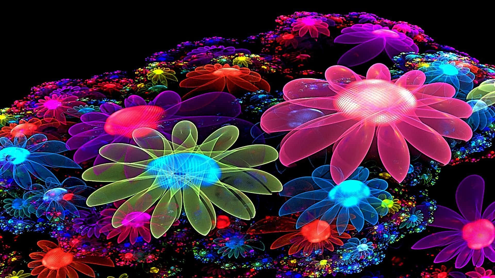 Floare Drăguță Colorată Strălucitoare Fundal