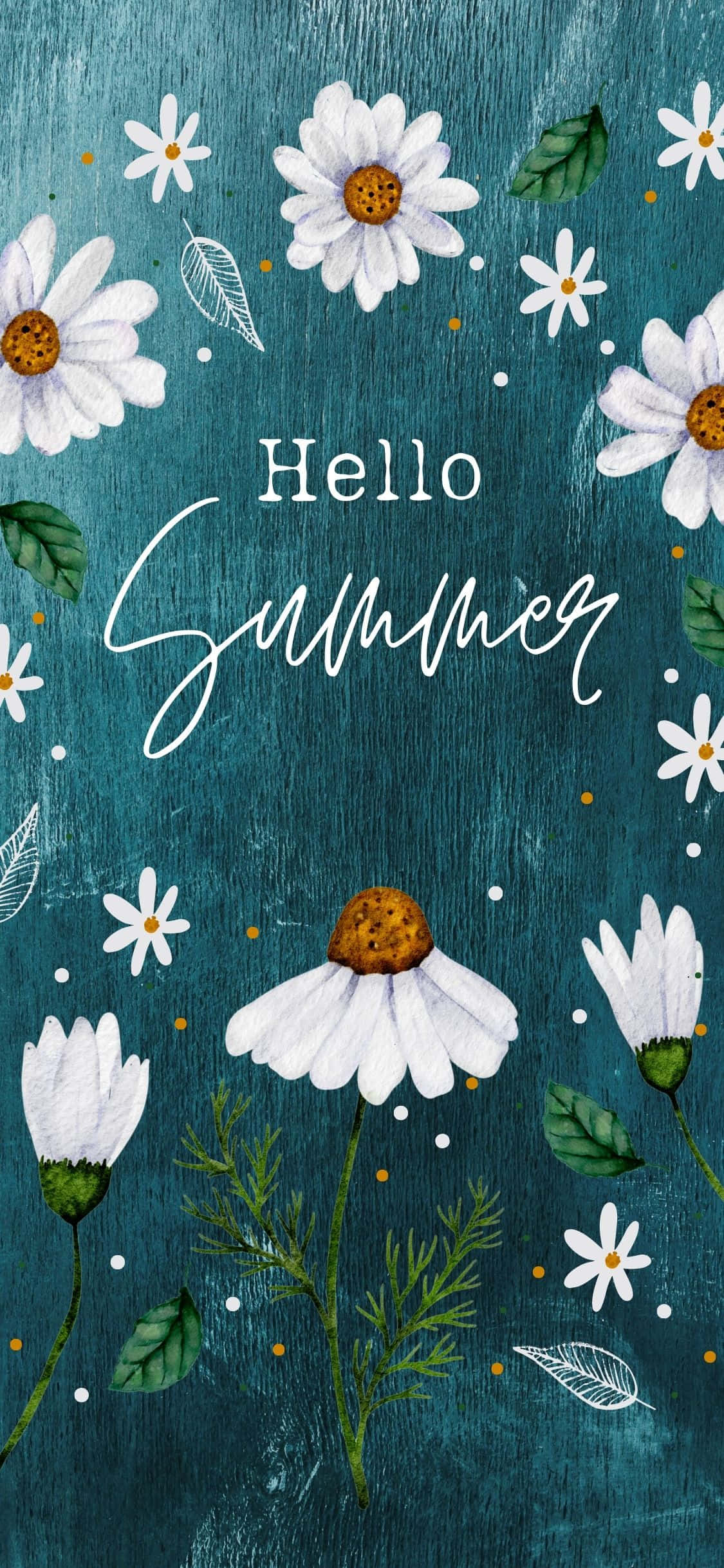 Floare Hello Summer iPhone X Summer Background Fundal