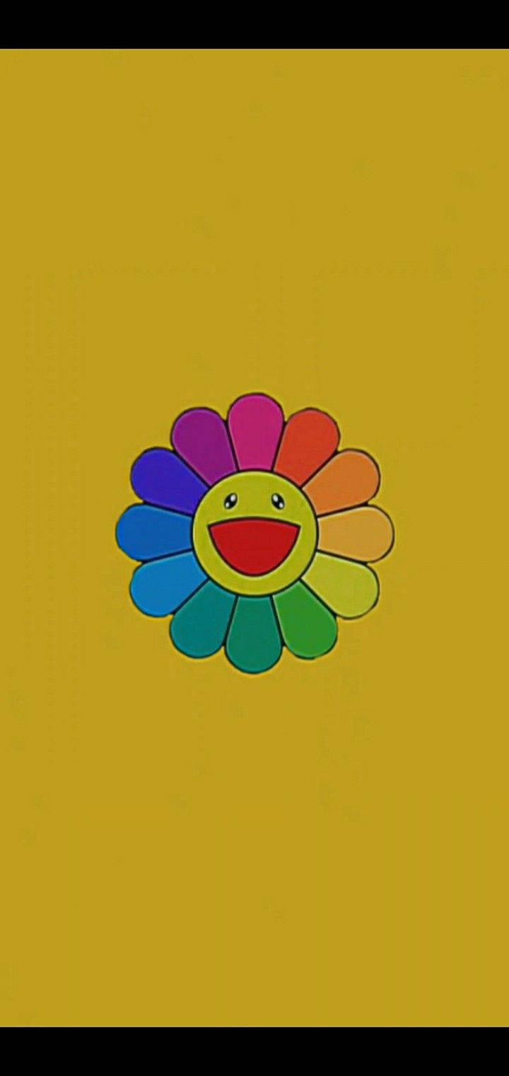 Floare zâmbitoare estetică indie kid Fundal
