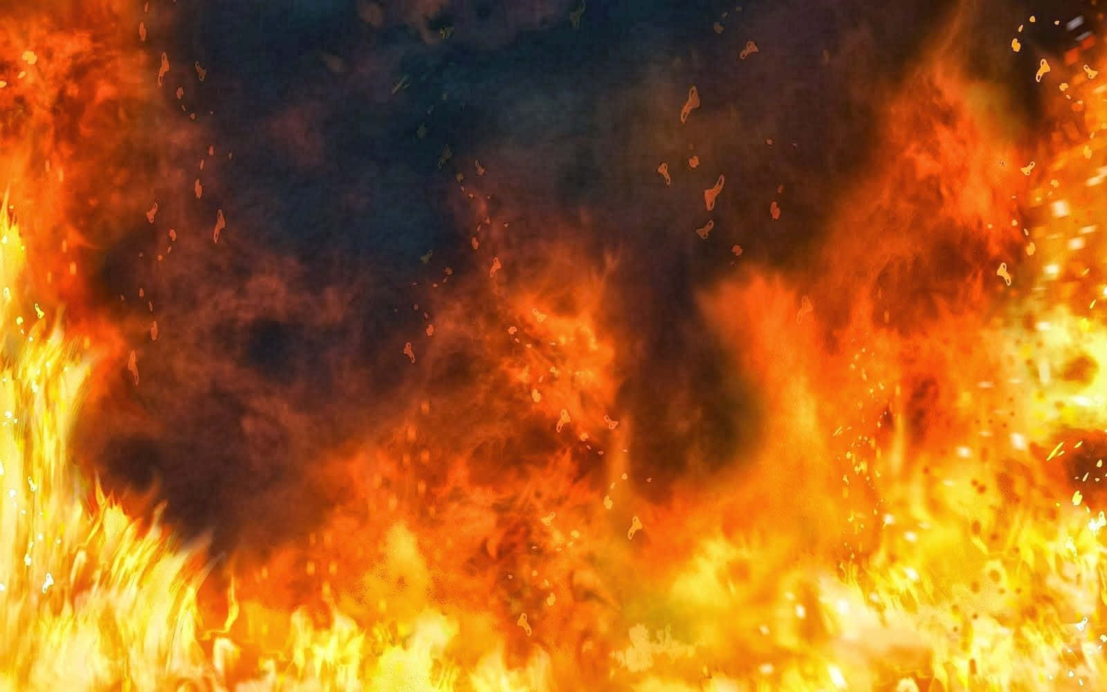 foc cu flăcări pe fundal negru Fundal