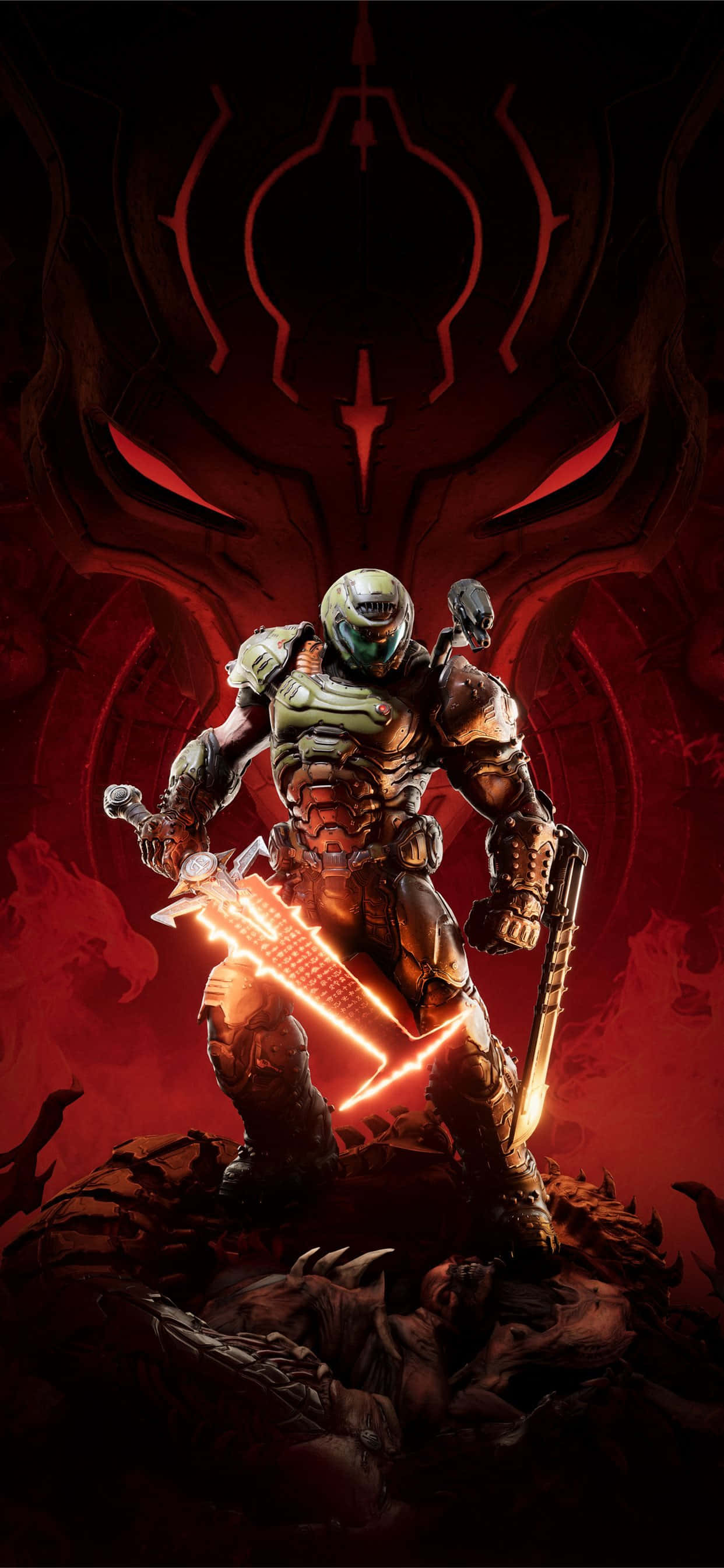 Foc și Furia: Intră în lumea Doom Eternal pe iPhone-ul tău. Fundal