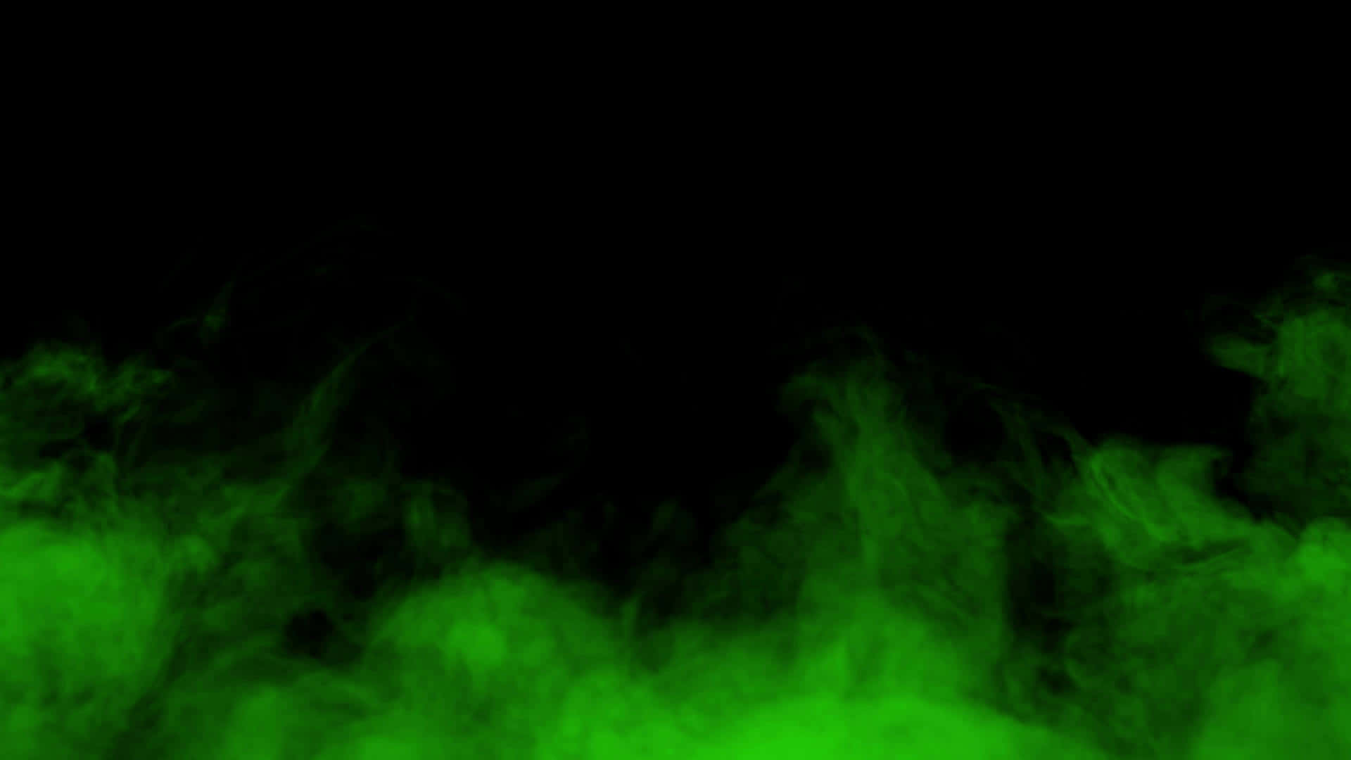 Foc Simplu cu Fum Verde Fundal