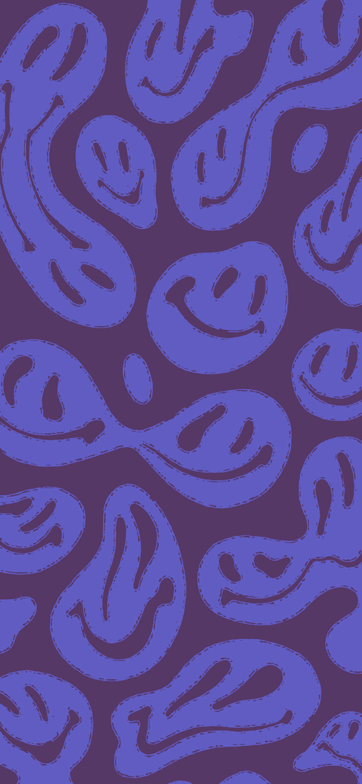 Fond Abstract Purple Aesthetic Trippy Smiley Face Fundal