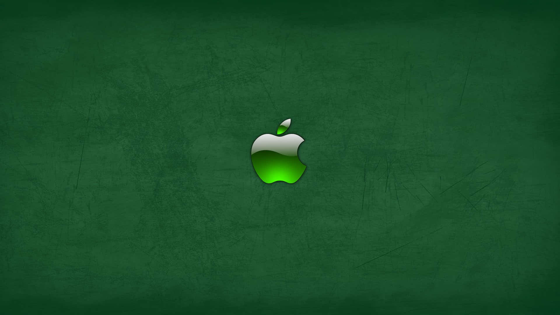 Fond de ecran Apple HD cu logo verde închis Fundal
