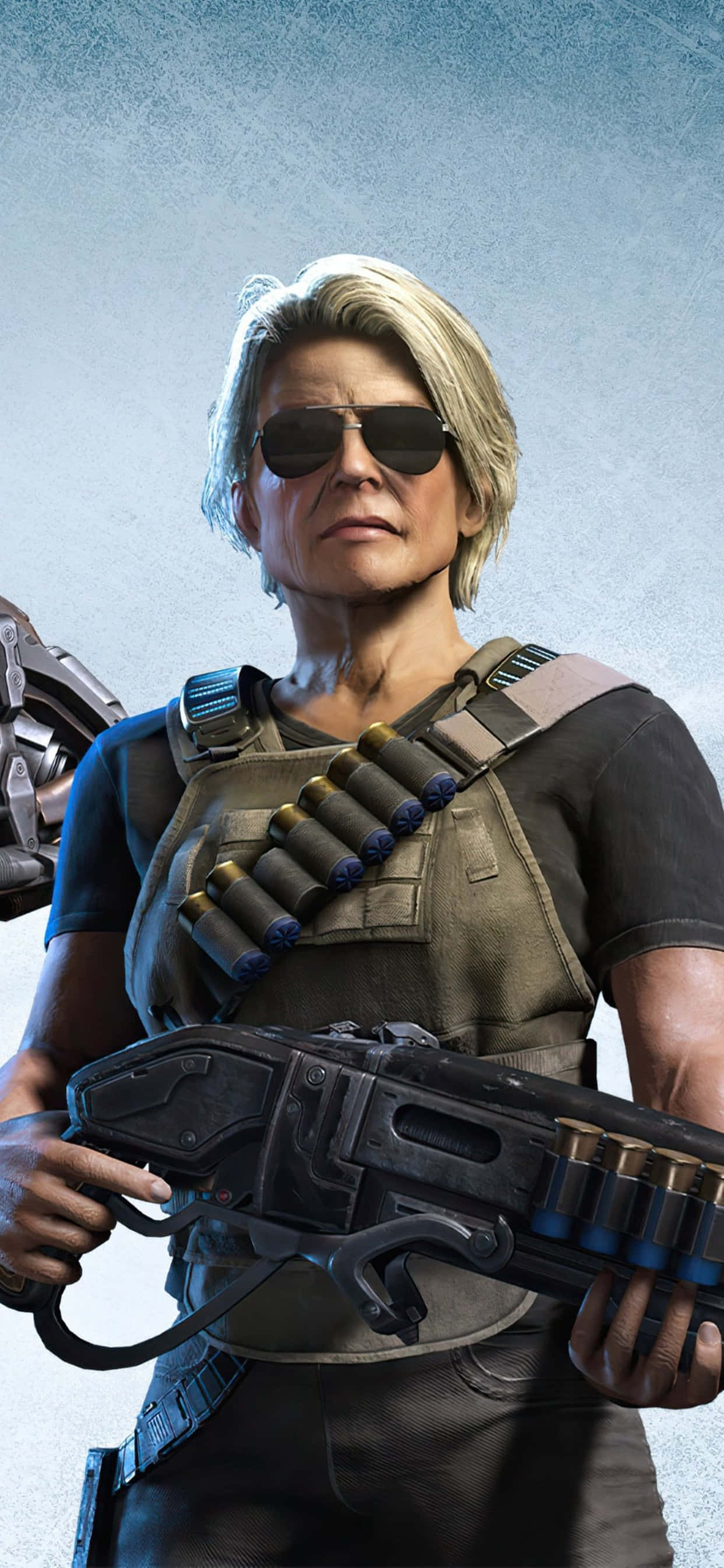 Fond de ecran atractiv pentru iPhone XS Max, cu o imagine impresionantă din Gears of War 5. Fundal