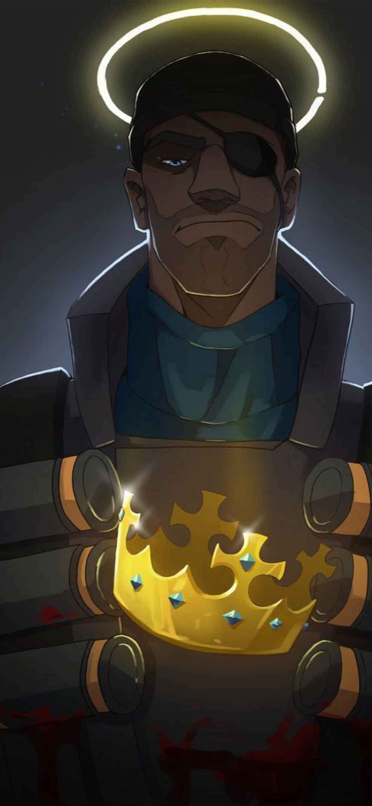 Personajul Blue Demoman iPhone Xs Max Team Fortress 2 Background Fundal