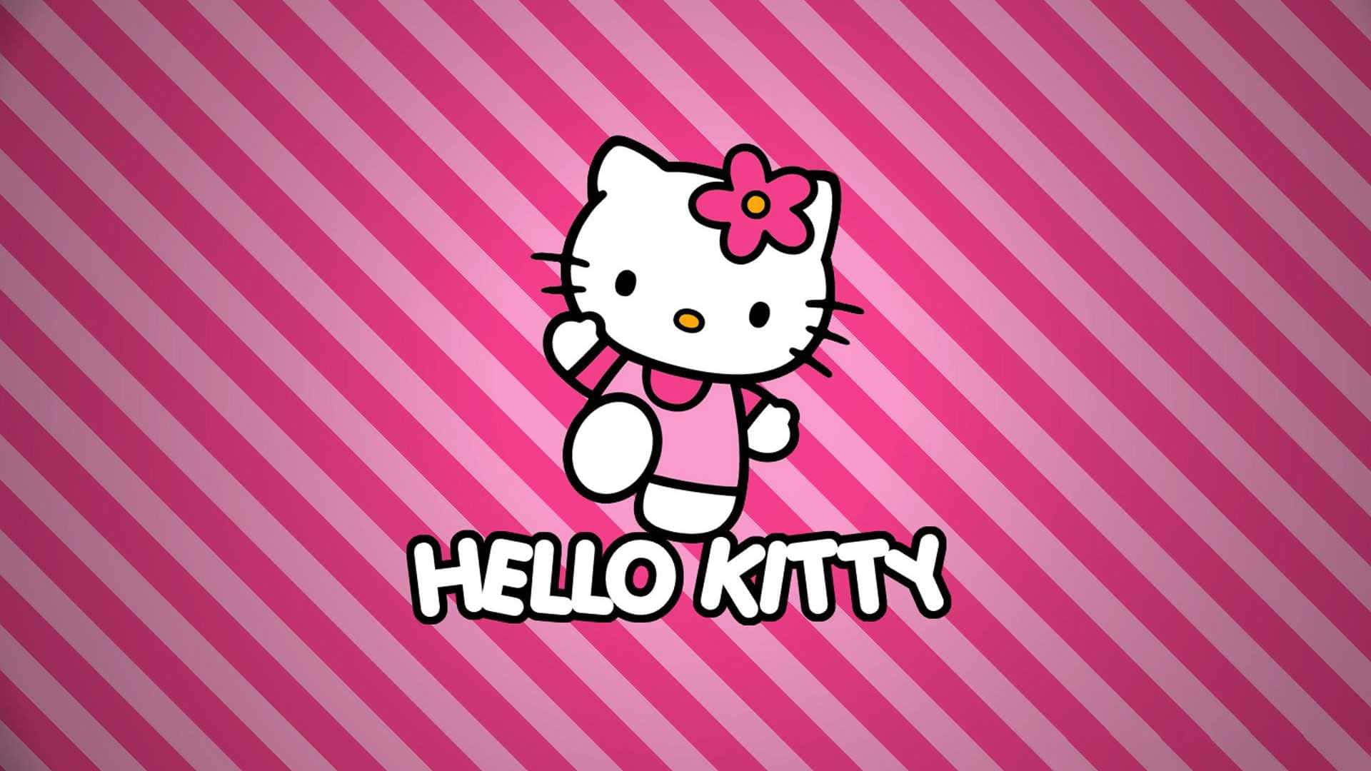 Fond de ecran colorat cu salutări Sanrio Fundal