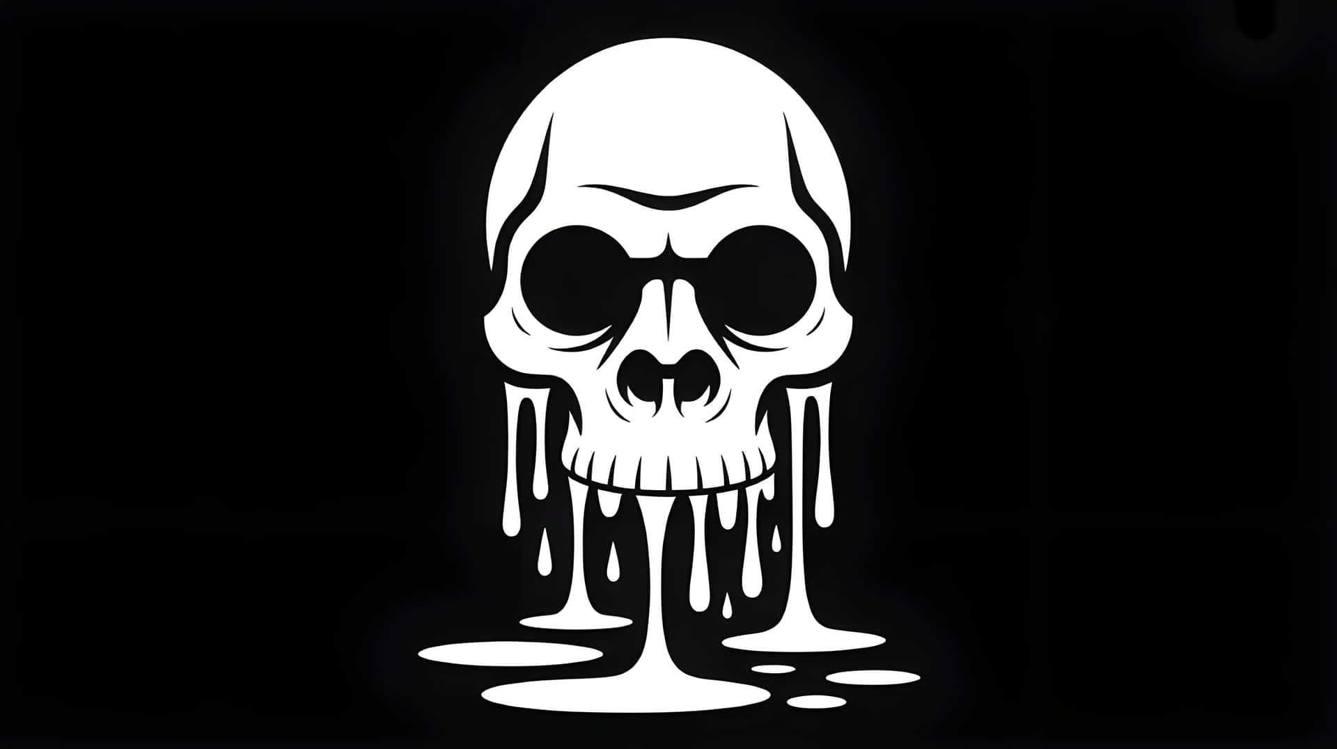 Estetic,Siluetă,Schelet,Halloween,Estetică de Halloween,Design,Grafic,Artă,Înspăimântător,Minimalist,Întunecat,Estetică întunecată,Abstract,Gotic,Horror,Estetică horror,Alb,Negru,Drip,Craniu — Estetic întunecat GIF Fundal