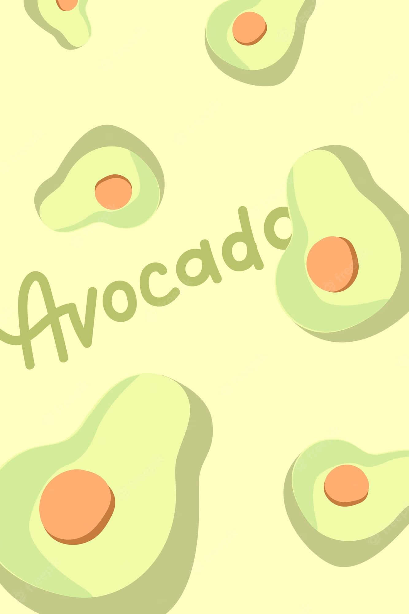 Fond de ecran drăguț cu avocado pentru dispozitivul tău Fundal