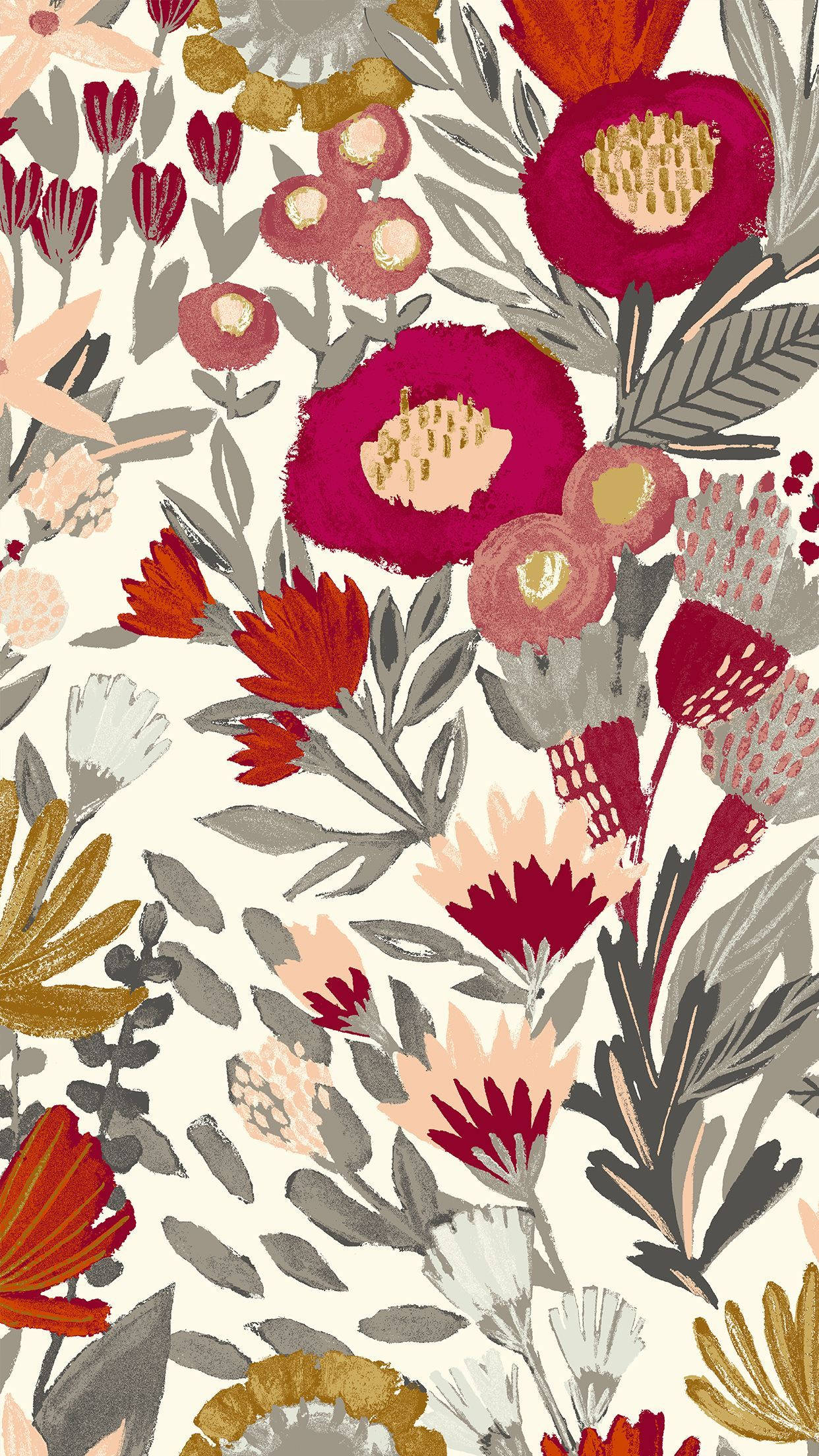 Fond de ecran floral cool pentru iPhone Fundal