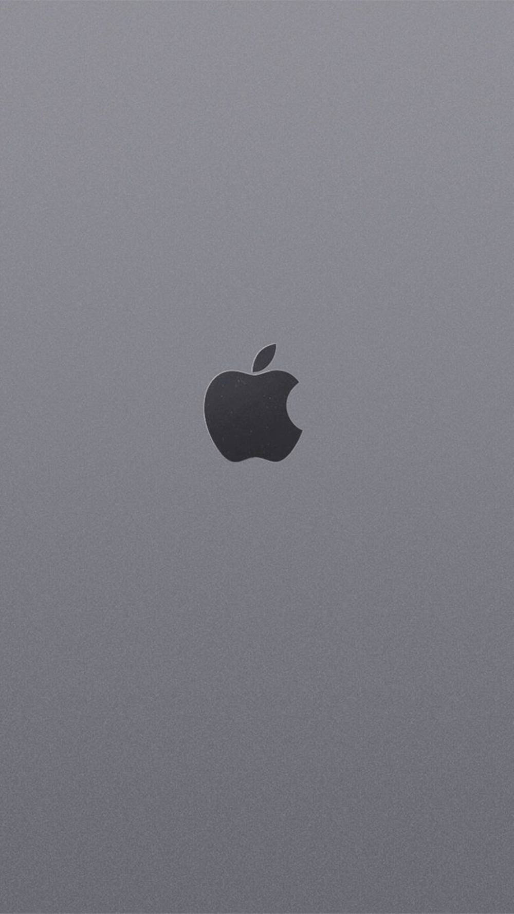 Fond de ecran gri cu logo-ul Apple pentru iPhone Fundal