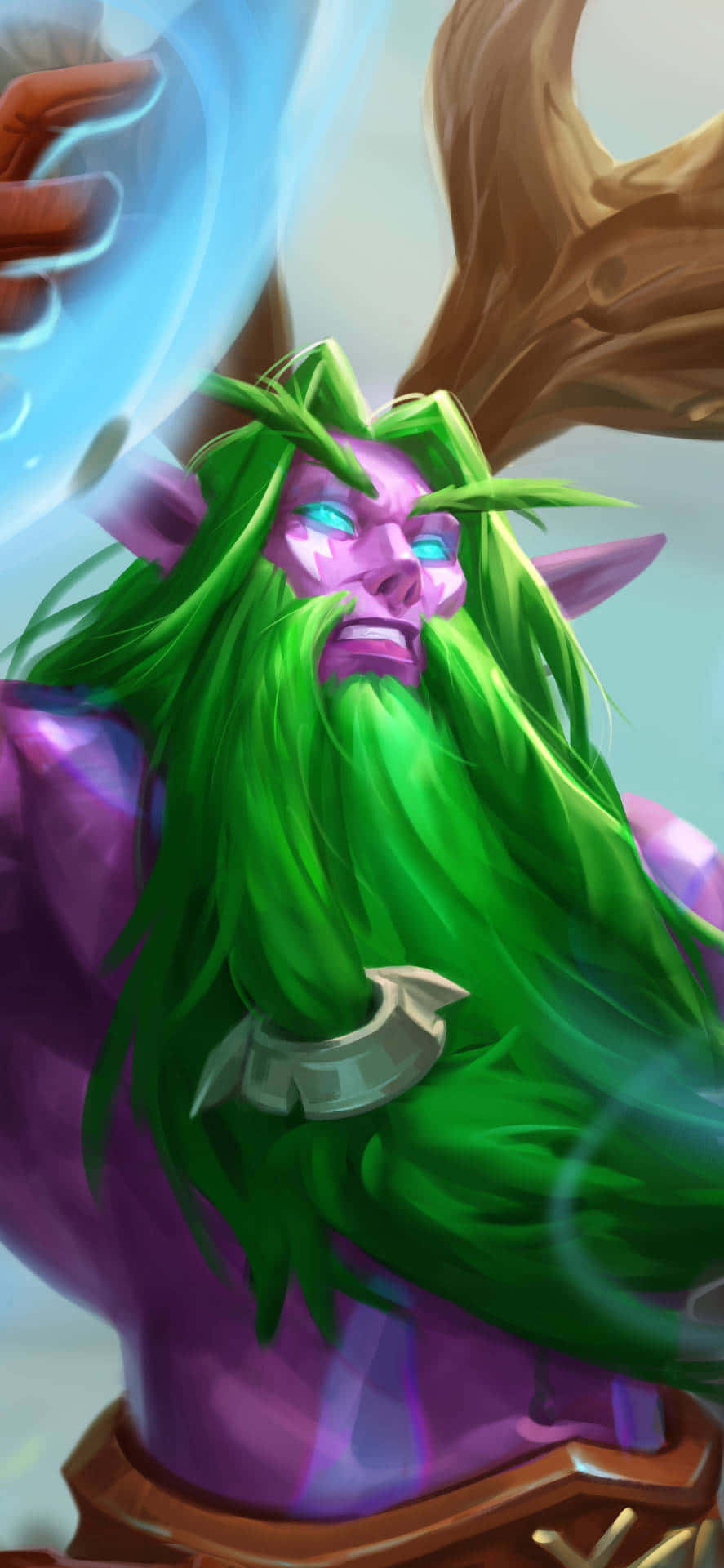 Stormrage Druid Pixel 3xl Hearthstone Fundal