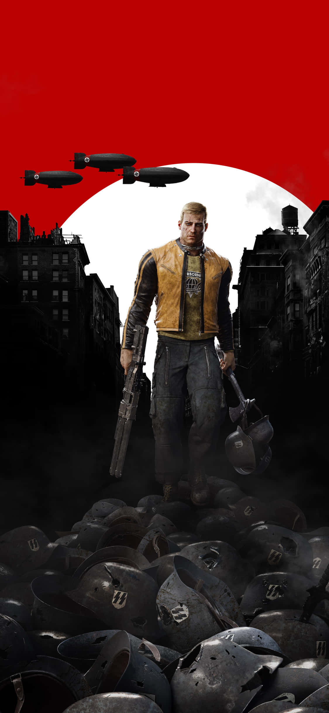 Fond de ecran iPhone Xs Wolfenstein Ii B.J. Blazkowicz Victoria Fundal