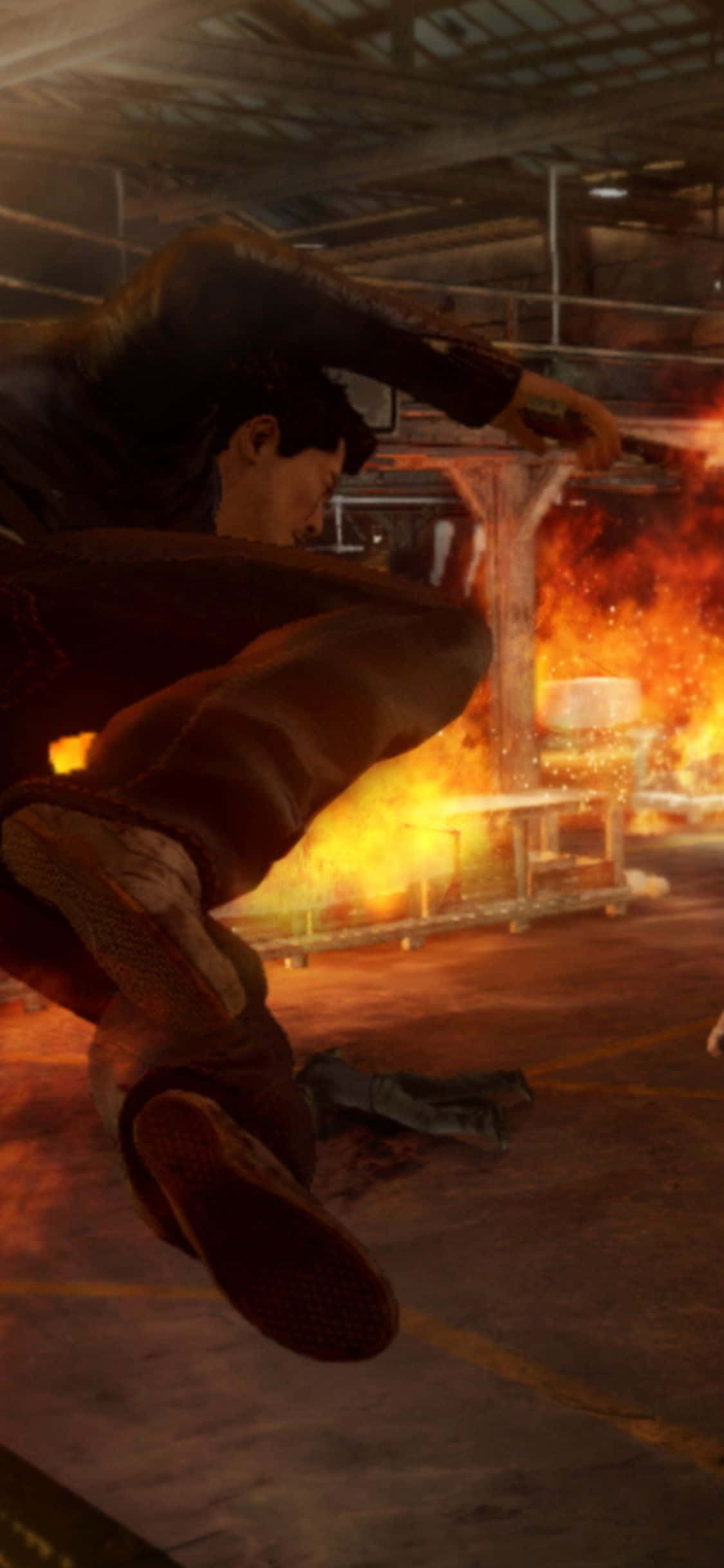 Fond de ecran iPhone Xs Sleeping Dogs Payback Warehouse Fundal