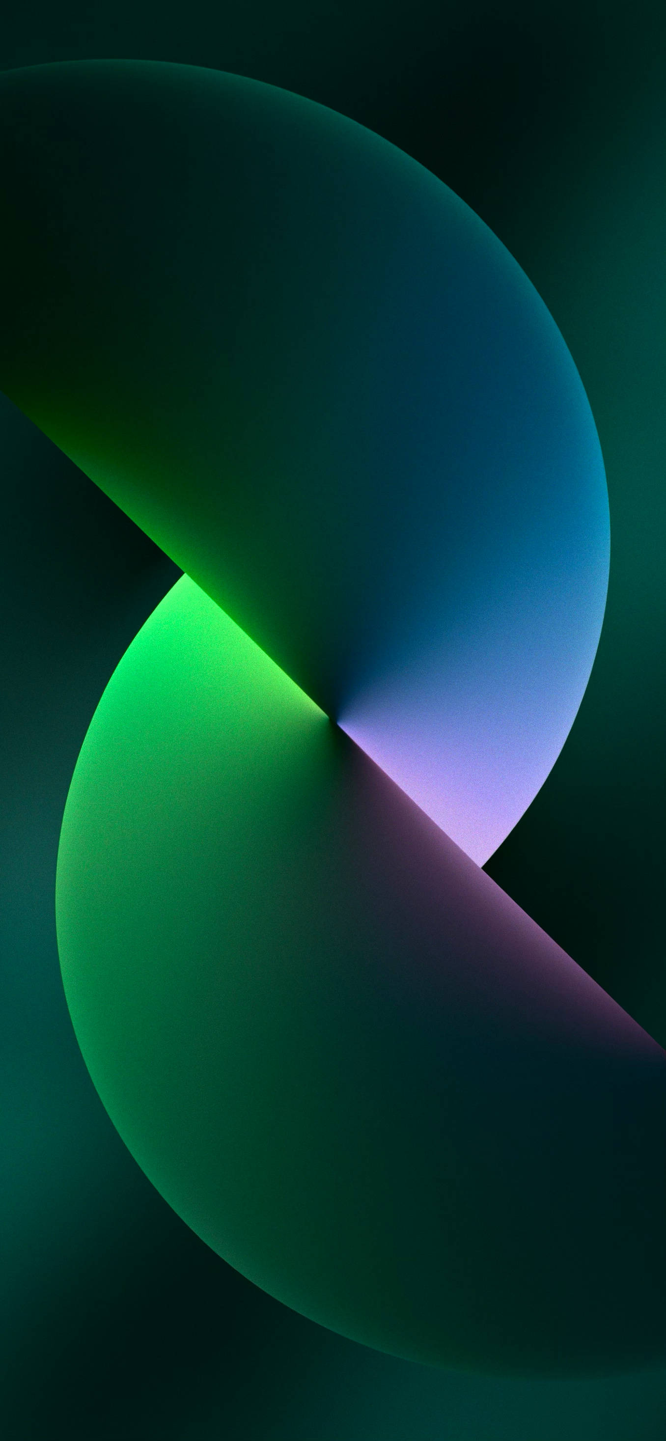 Fond de ecran iPhone verde cu sfere artistice Fundal
