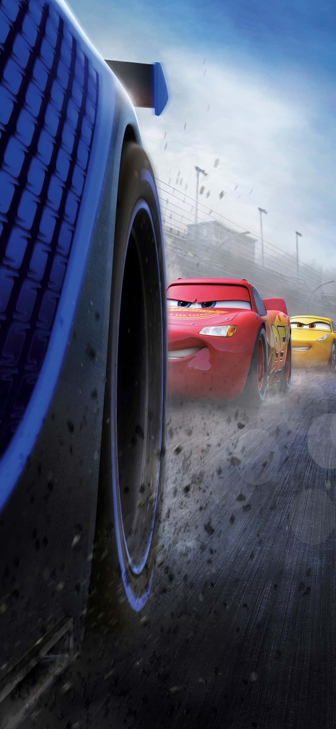 Fond de ecran iPhone X cu Mașini și McQueen, Pilot Profesionist Fundal