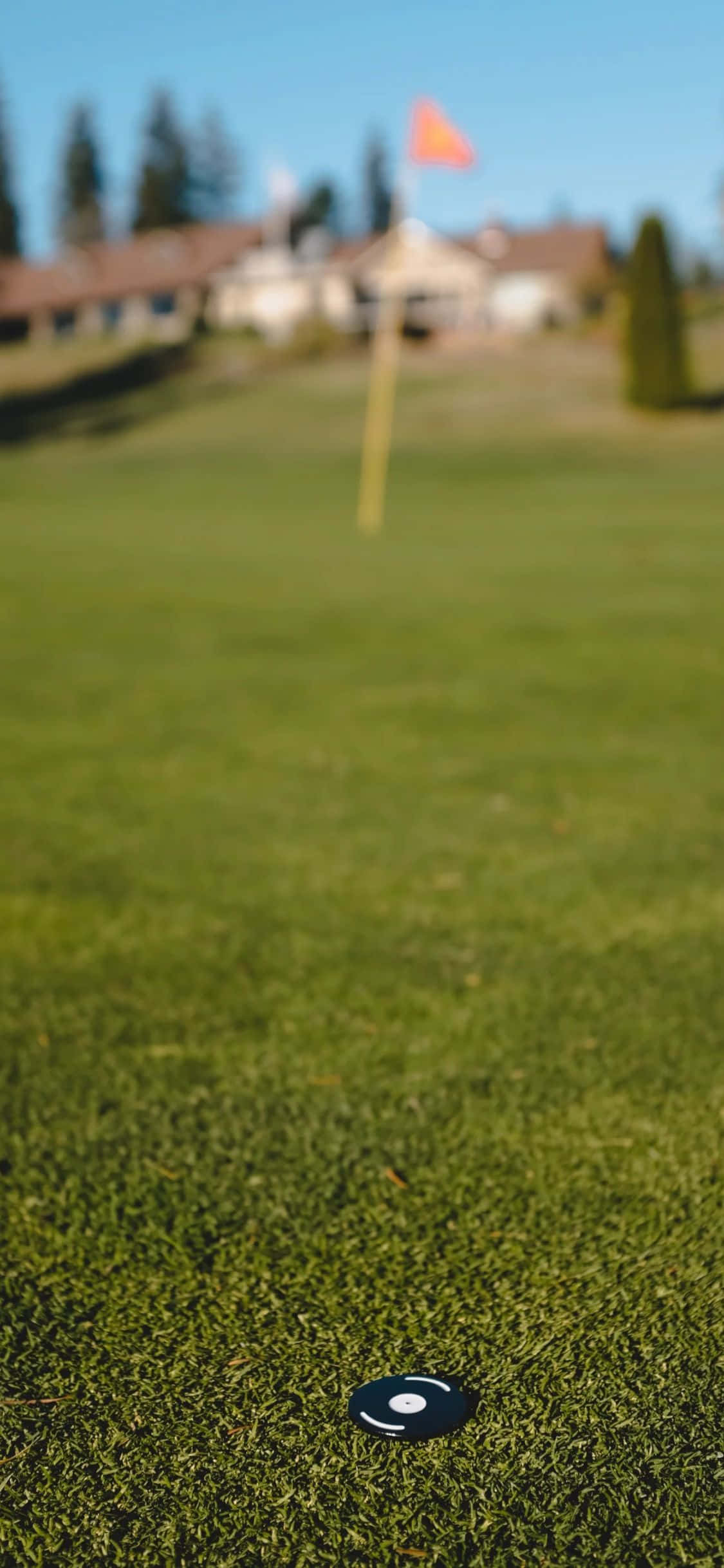 Fond de ecran iPhone Xs Golf pe teren de golf Fundal