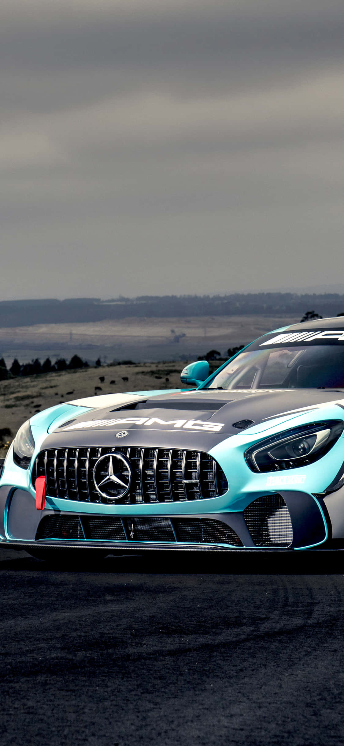 GT4 Petronas Inspired iPhone Xs Mercedes Amg Fundal