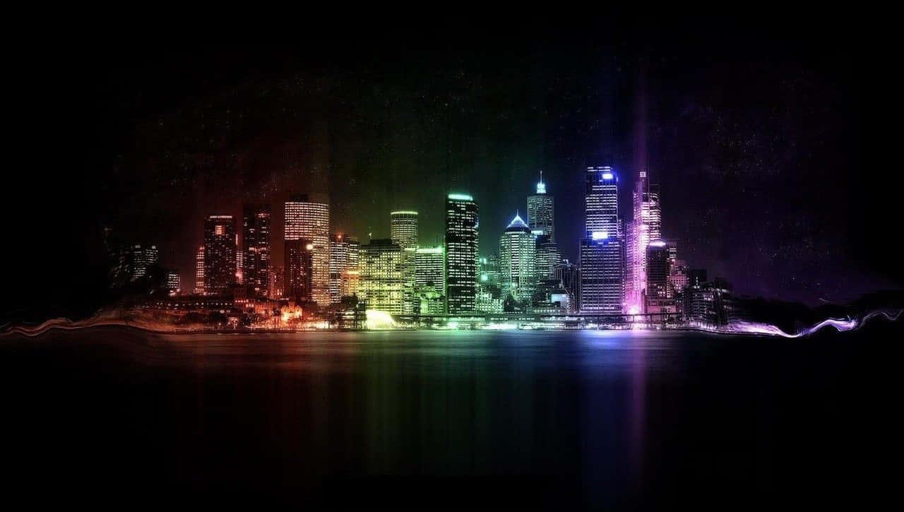Fond de ecran Neon City Fundal