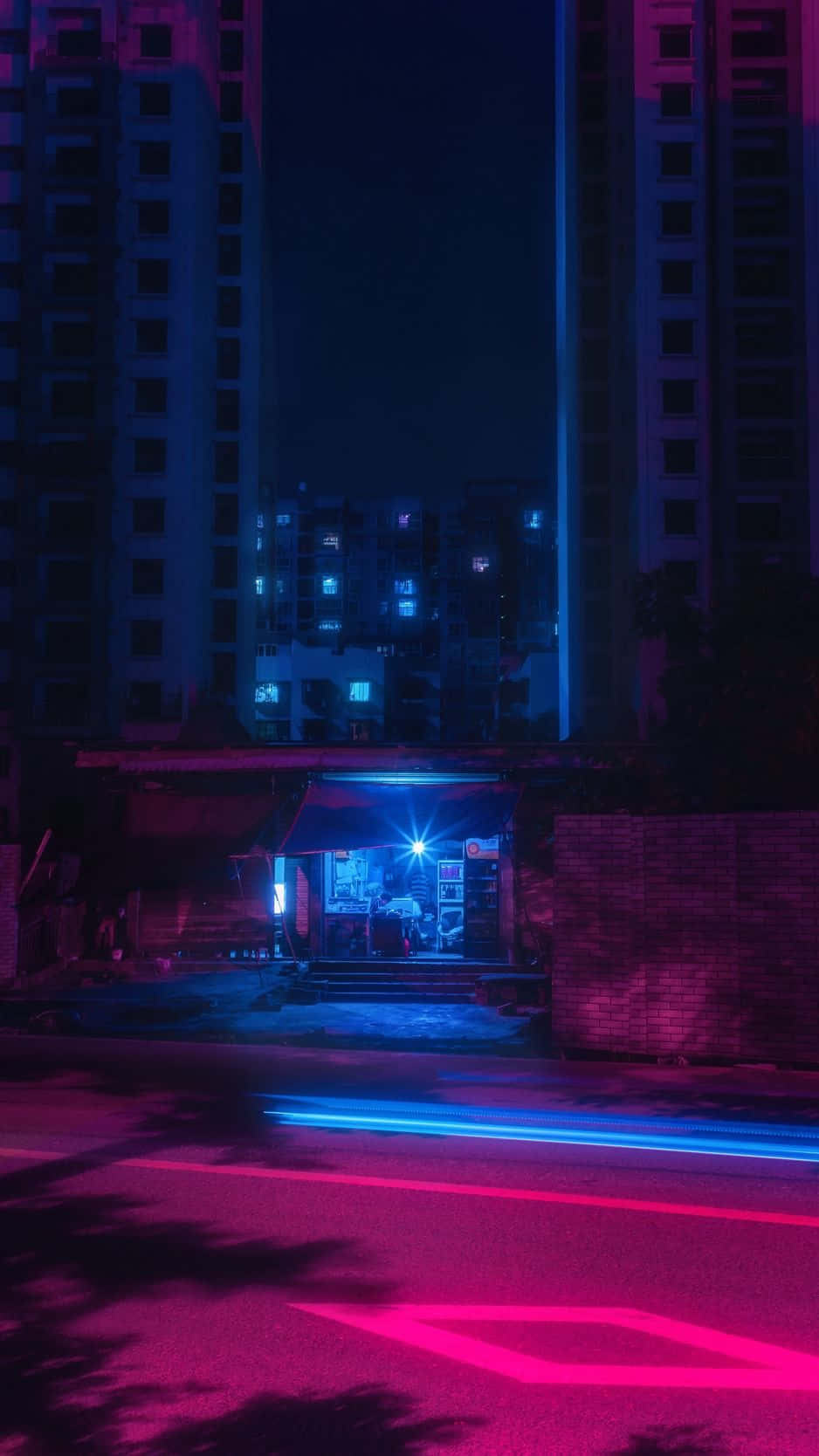 Fond de ecran Neon City Fundal