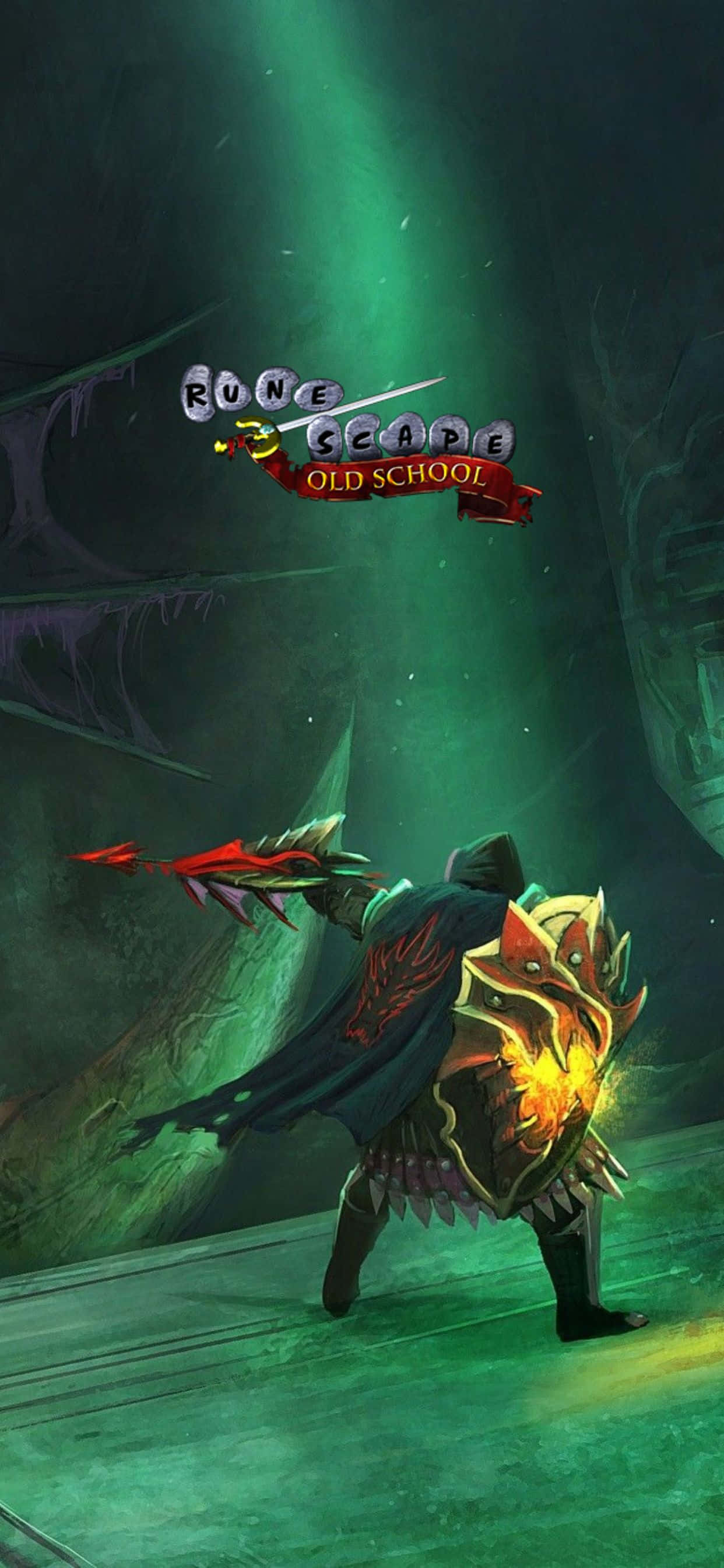Fond Ecran Principal Verde iPhone XS Max Runescape Oldschool Fundal