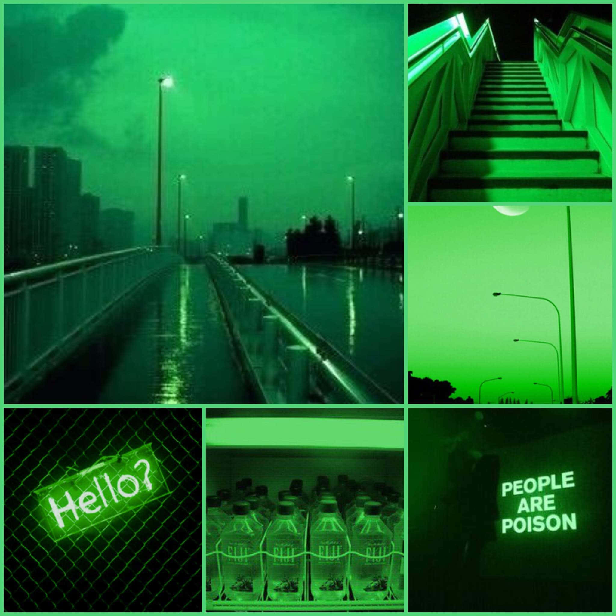 Fond estetic verde neon vibrant Fundal