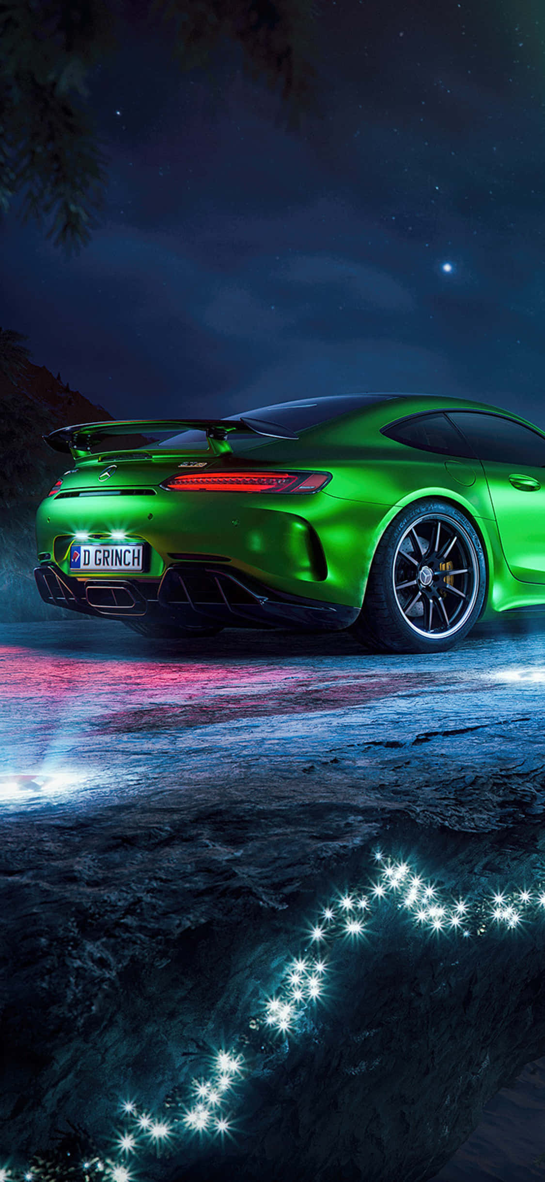 Fundal GT R Verde iPhone Xs Mercedes Amg Fundal