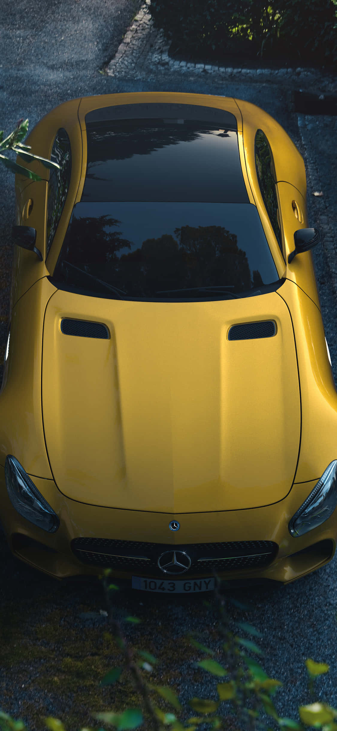 Fundal iPhone X Amg Gt-r Galben AMG GT Fundal
