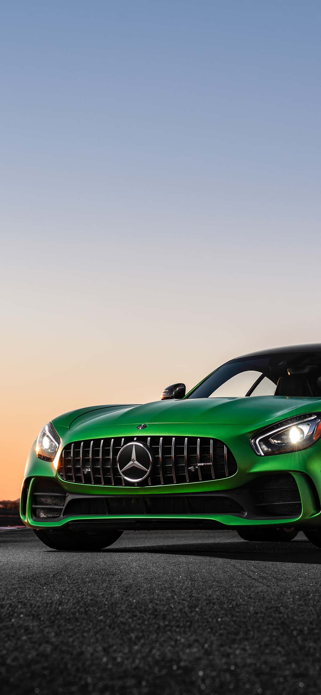 Fond iPhone X AMG GT-R Verde AMG GT R Fundal