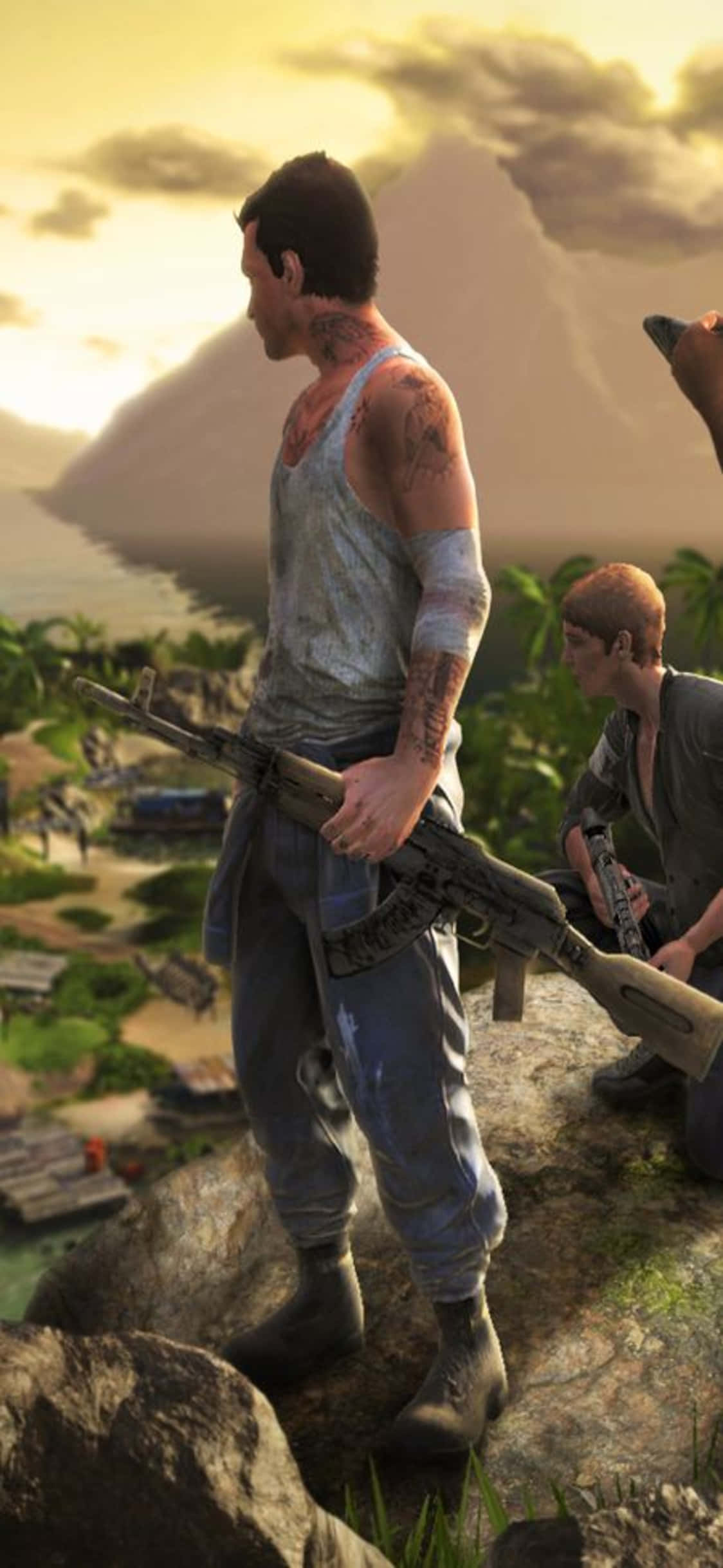 Fond iPhone X Far Cry 3 personaj dezordonat Fundal