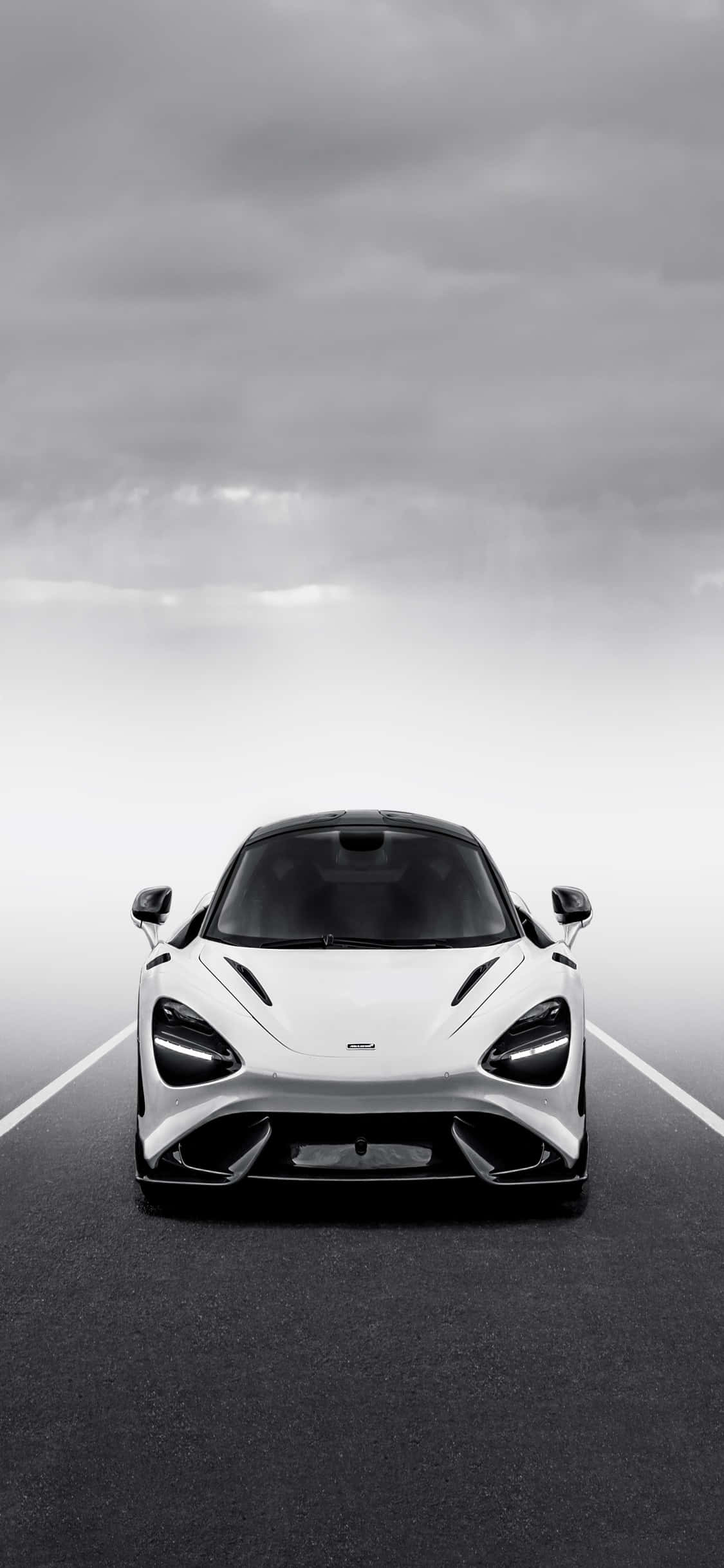 Fond iPhone X McLaren 720s Alb Fundal