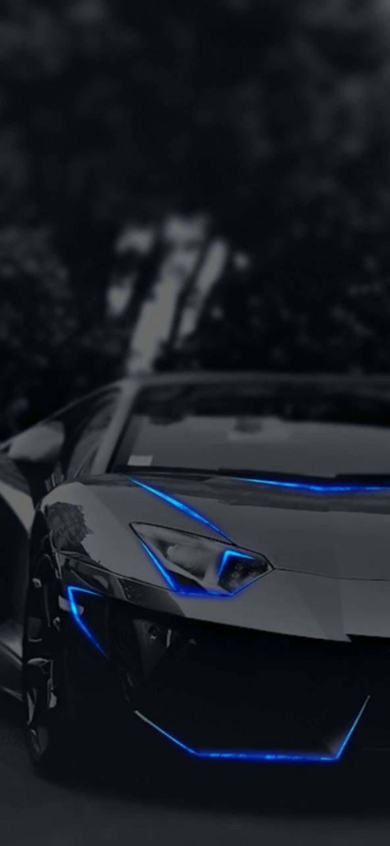 iPhone XS Max Fundal Albastru Lamborghini Fundal