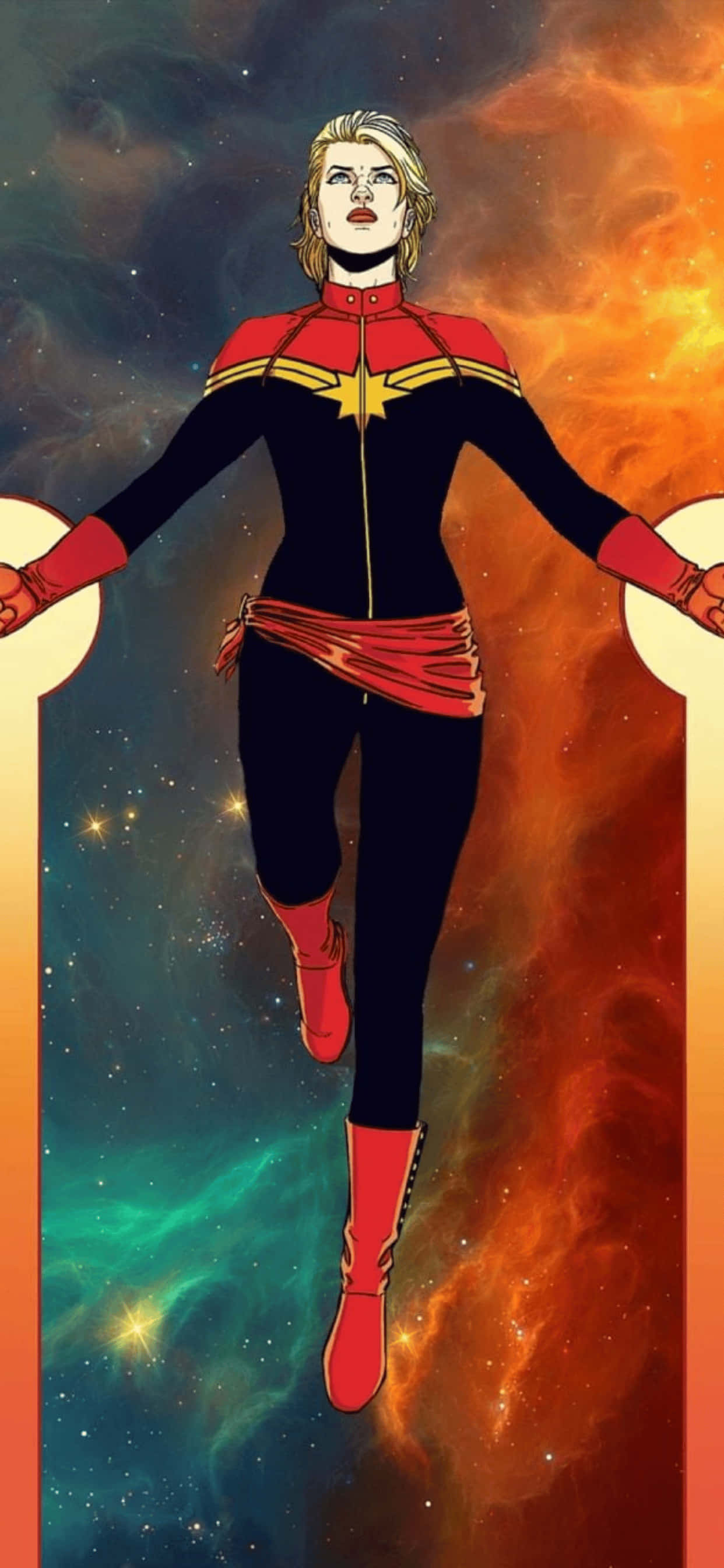 Fundal iPhone XS Max Marvel Captain Marvel Fundal