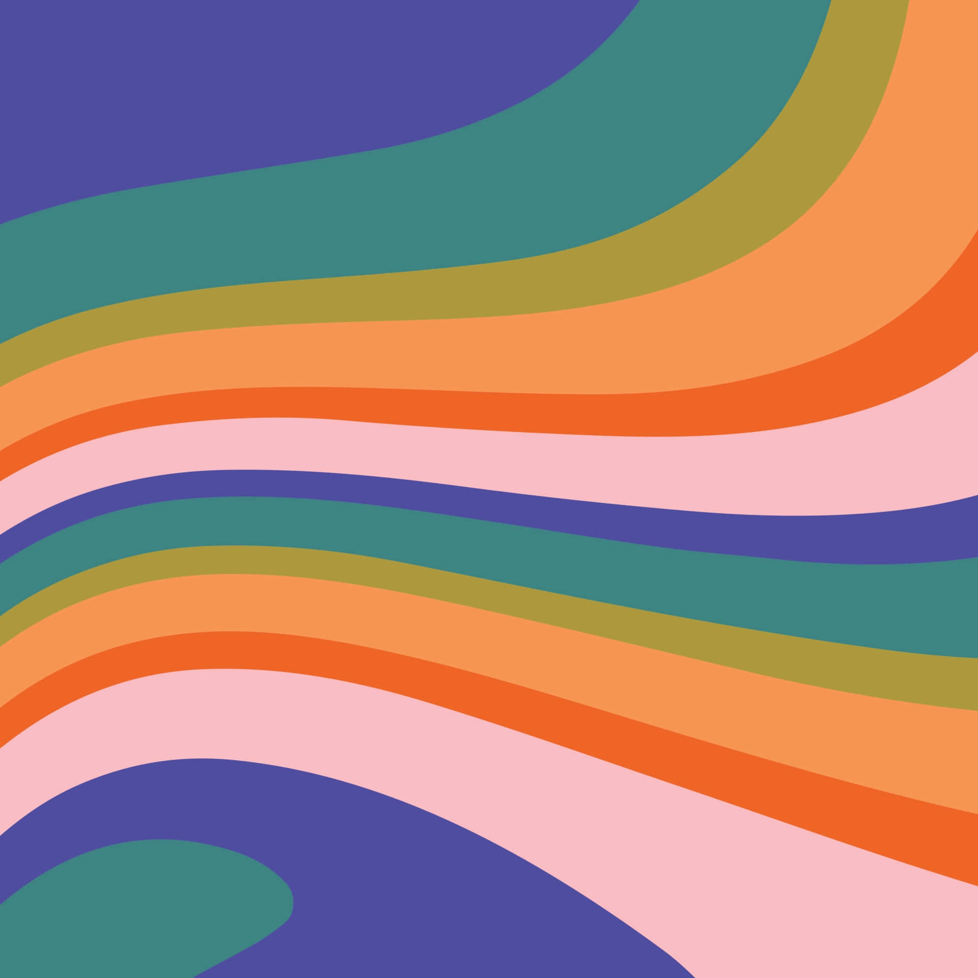 Fond retro 70's cu forme colorate Fundal