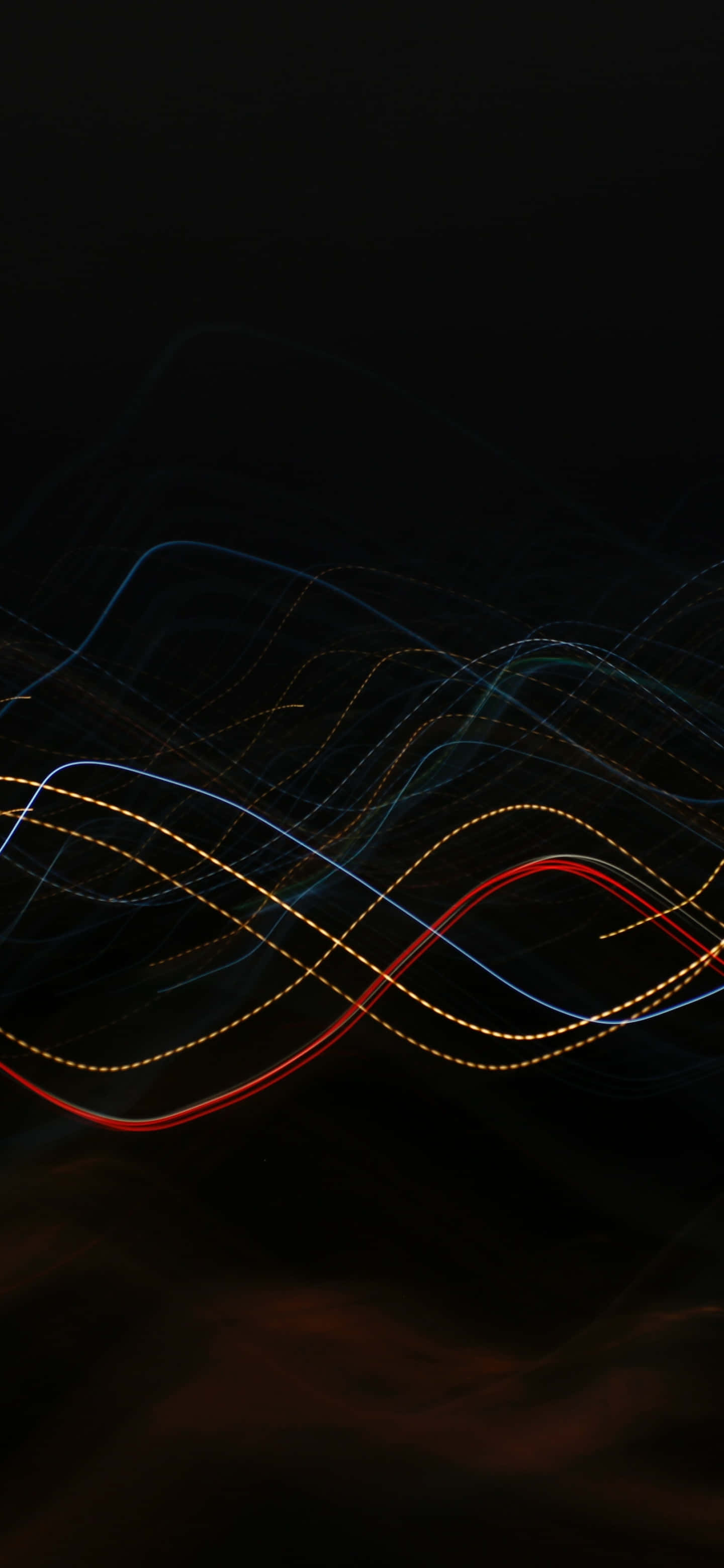 Fundal telefon cu valuri abstracte de linii Fundal
