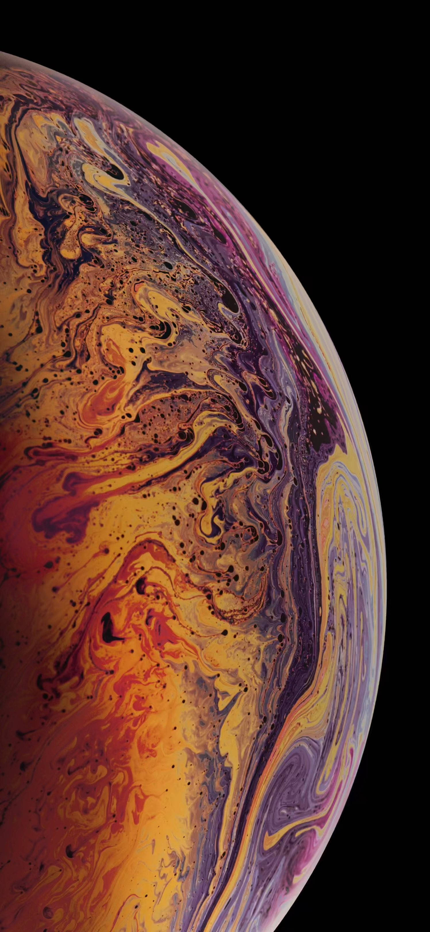 Fond Vibrant și Abstract Colorat pe Ecranul iPhone XS Fundal
