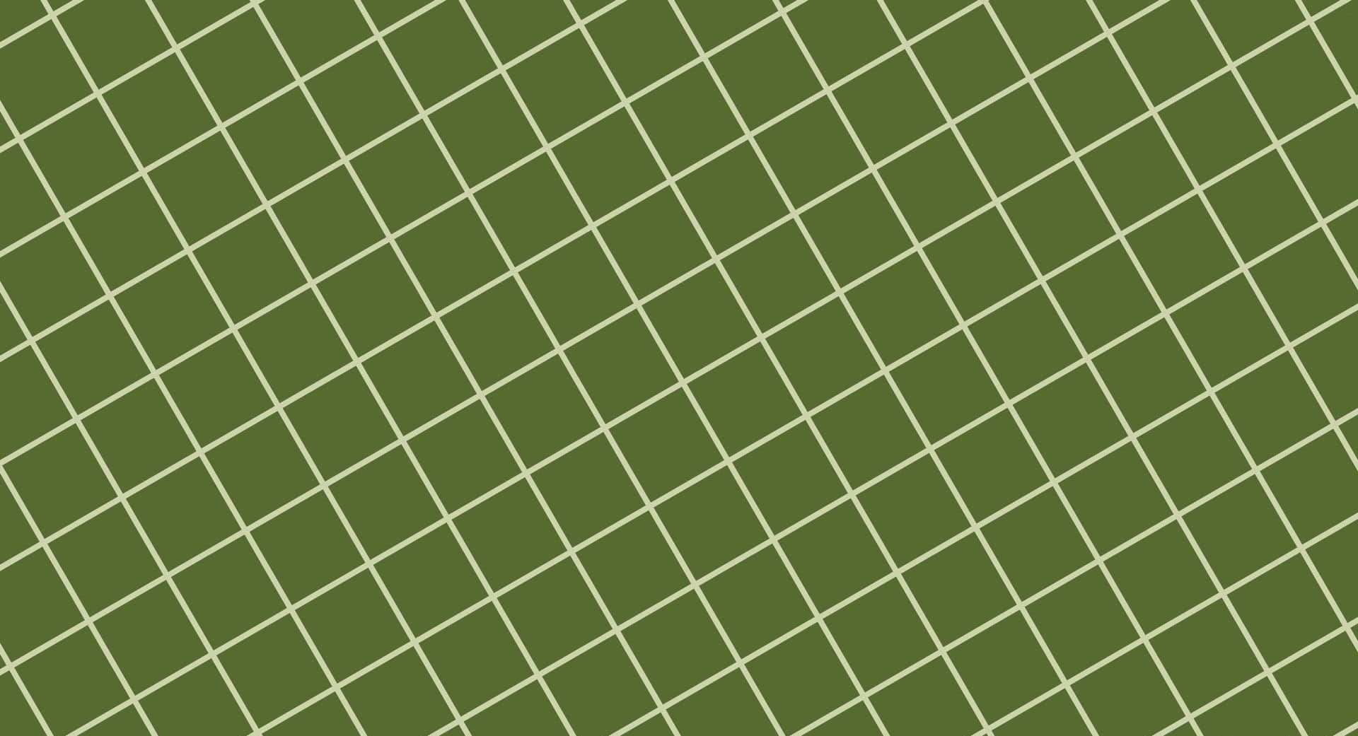 Fonduri de ecran cu linii diagonale în grilă verde estetic Fundal