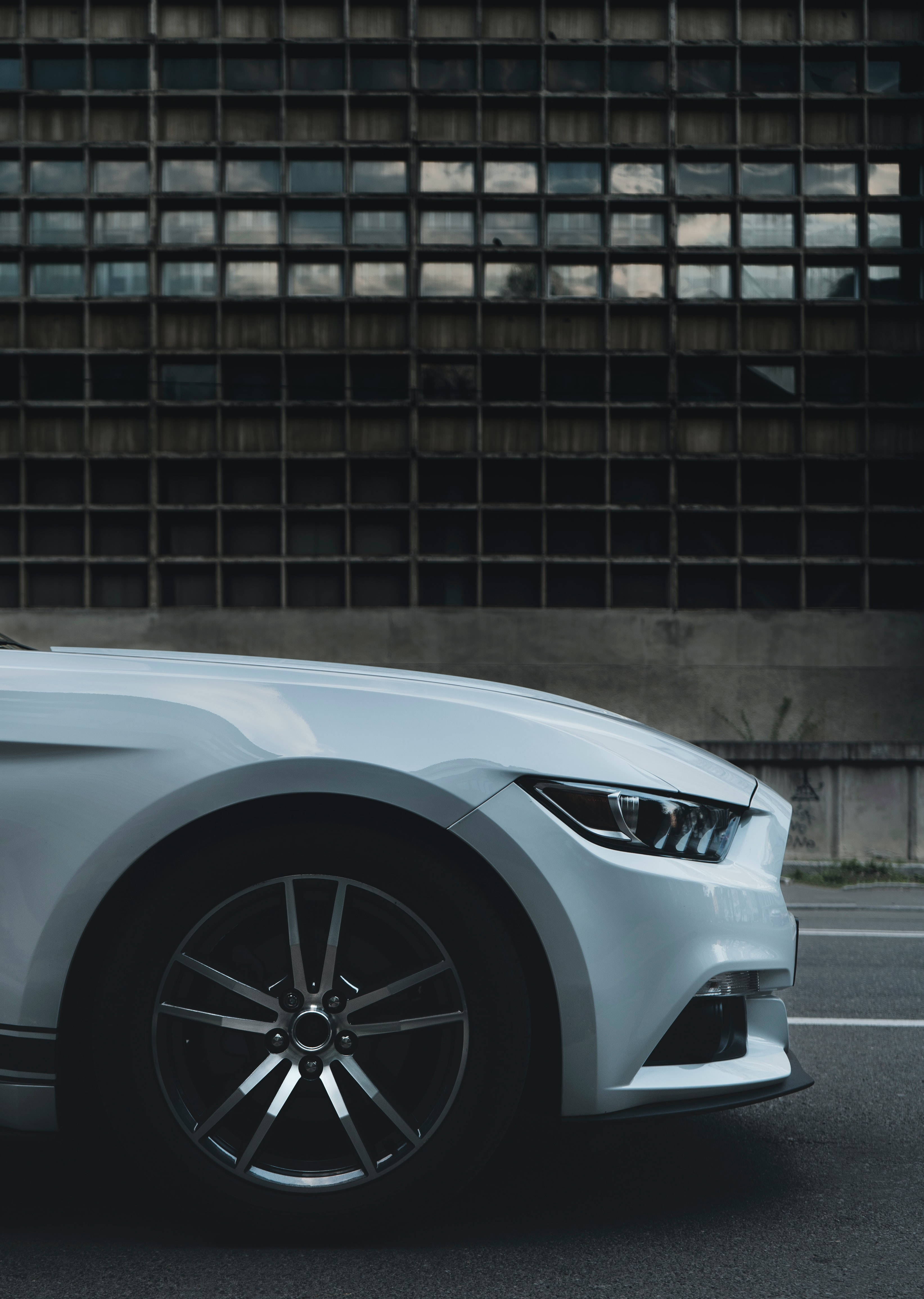 Ford Mustang alb-perlă Fundal