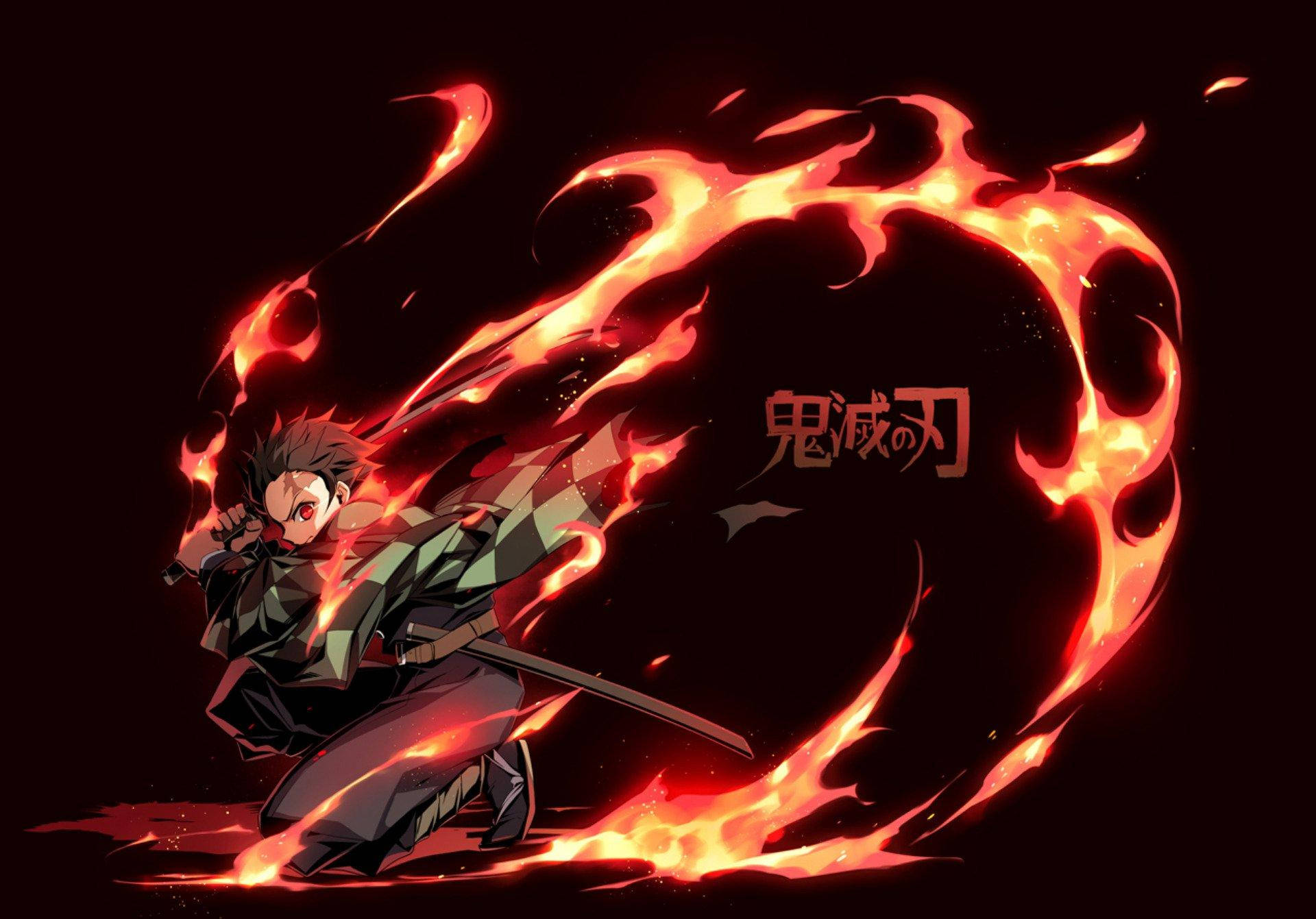 Forma Tanjiro din Demon Slayer Fundal