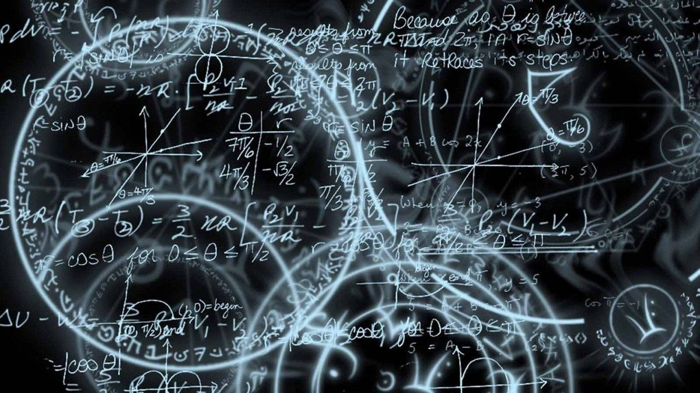 Formule matematice și cercuri Fundal