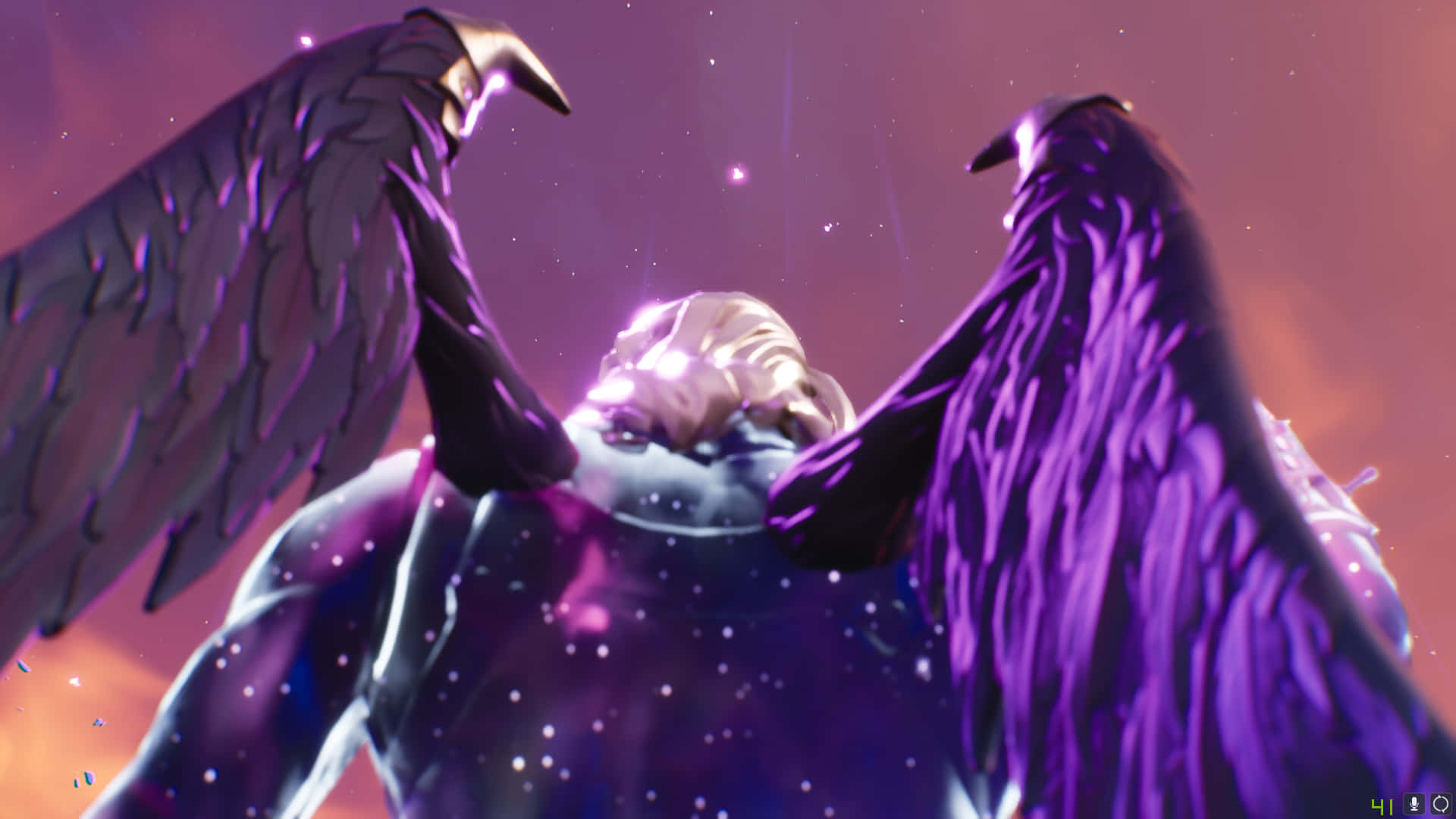 Fortnite Galaxy cu Aripio Fundal