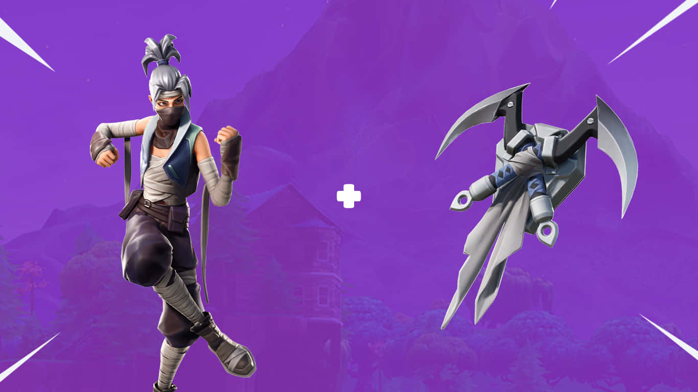 Fortnite Kuno în mov Fundal