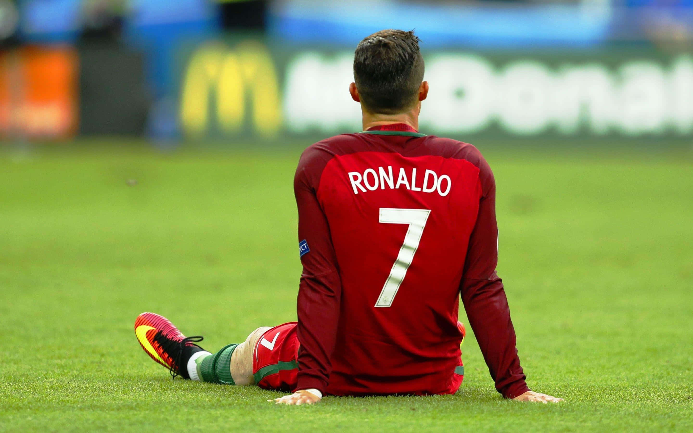 Fotbalistul Cristiano Ronaldo în poza Fundal