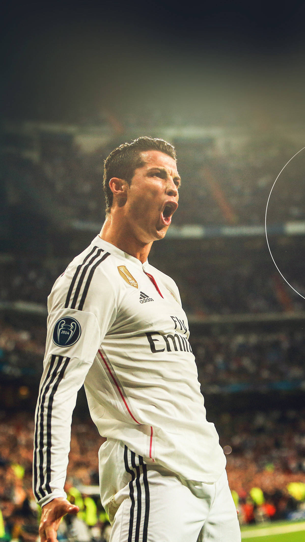 Fotbalistul profesionist portughez Cristiano Ronaldo SIU Sport iPhone Fundal