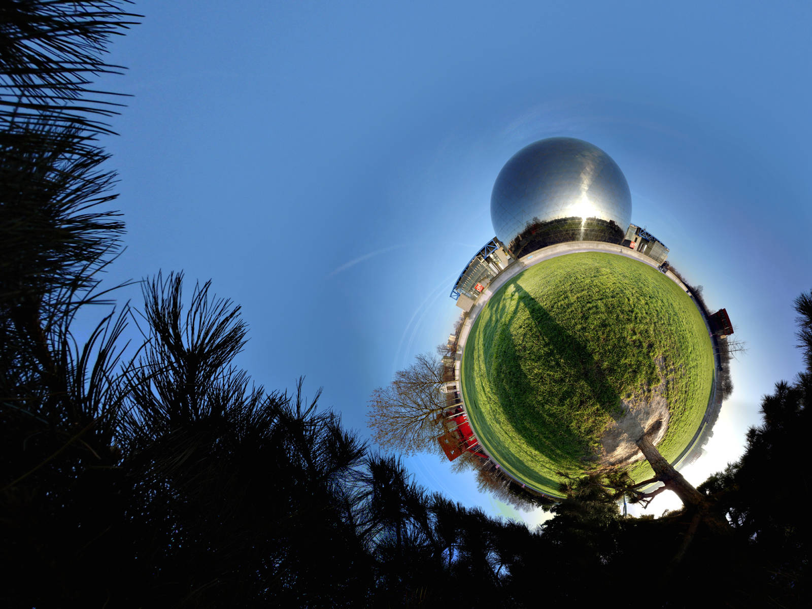 Fotografie 360 a Naturii 4K Fundal