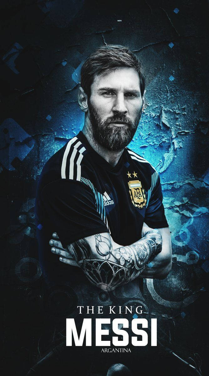 Fotografie „Regele” Lionel Messi Fundal