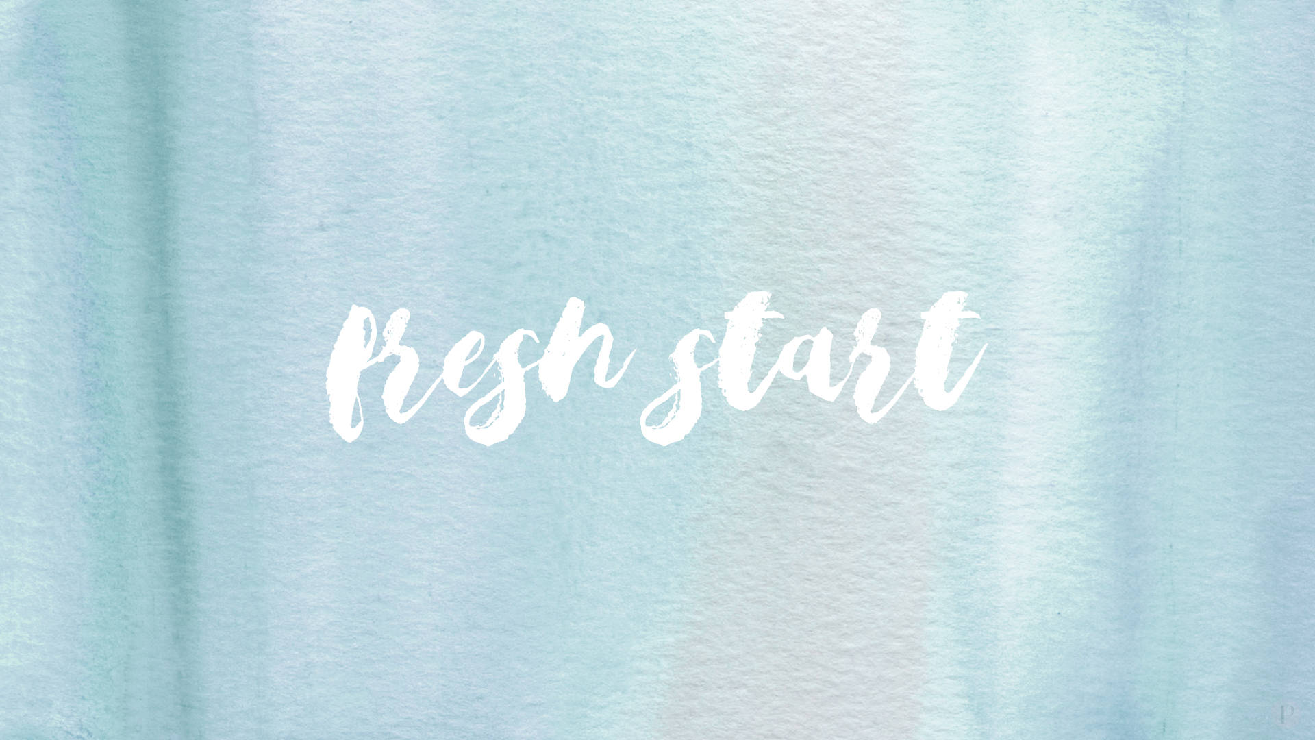 Fresh Start Simplu Estetică Albastră Fundal